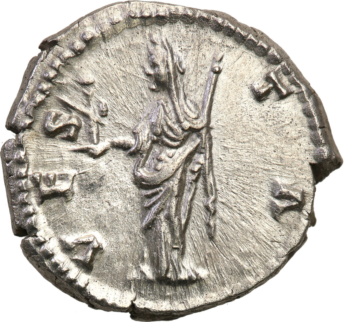 Cesarstwo Rzymskie. Faustyna I (138-141). Denar pośmiertny po 141, Rzym